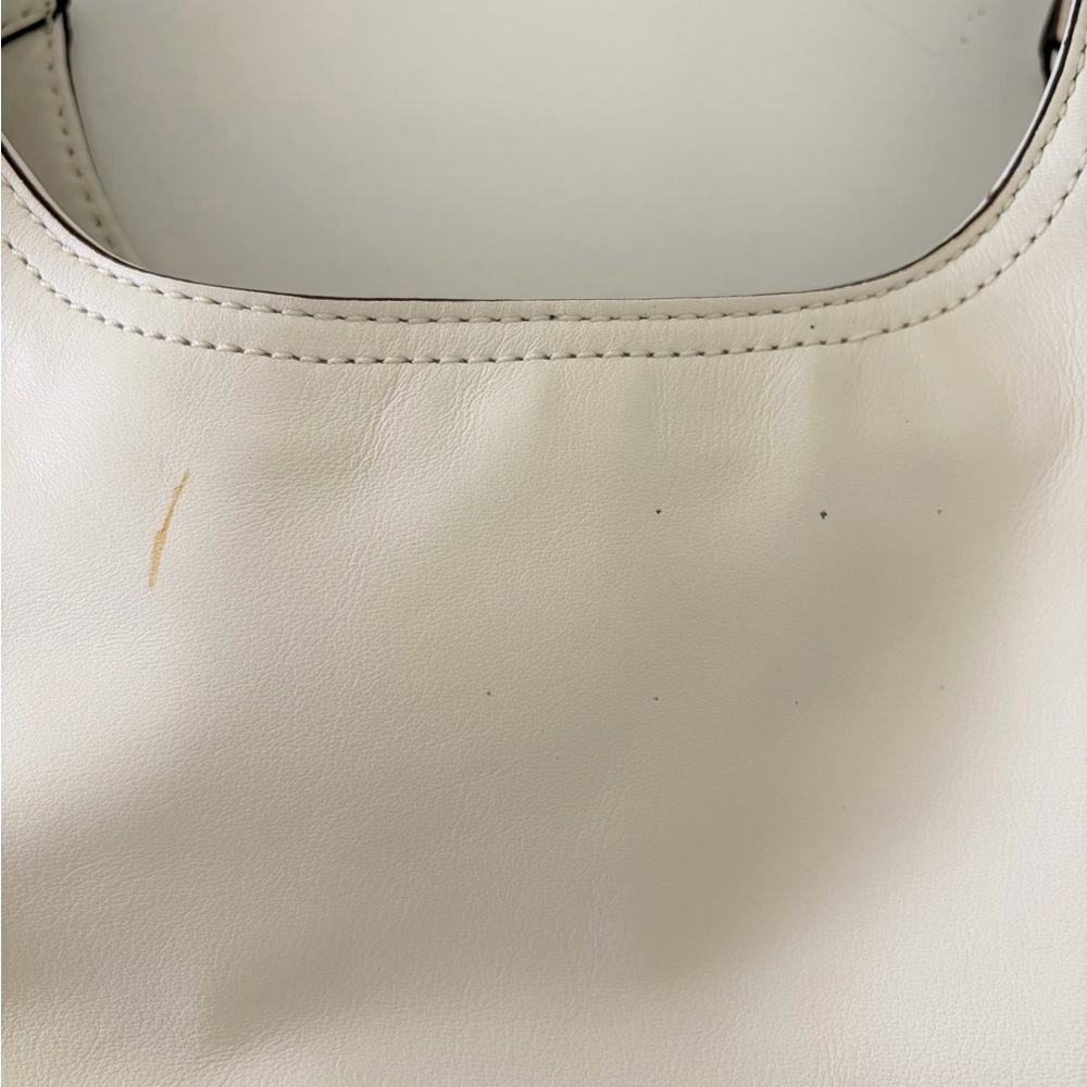 Coach White Genuine Leather Woven Shoulder Bag with Silver Hardware🤍🌿 - Picture 6 of 10